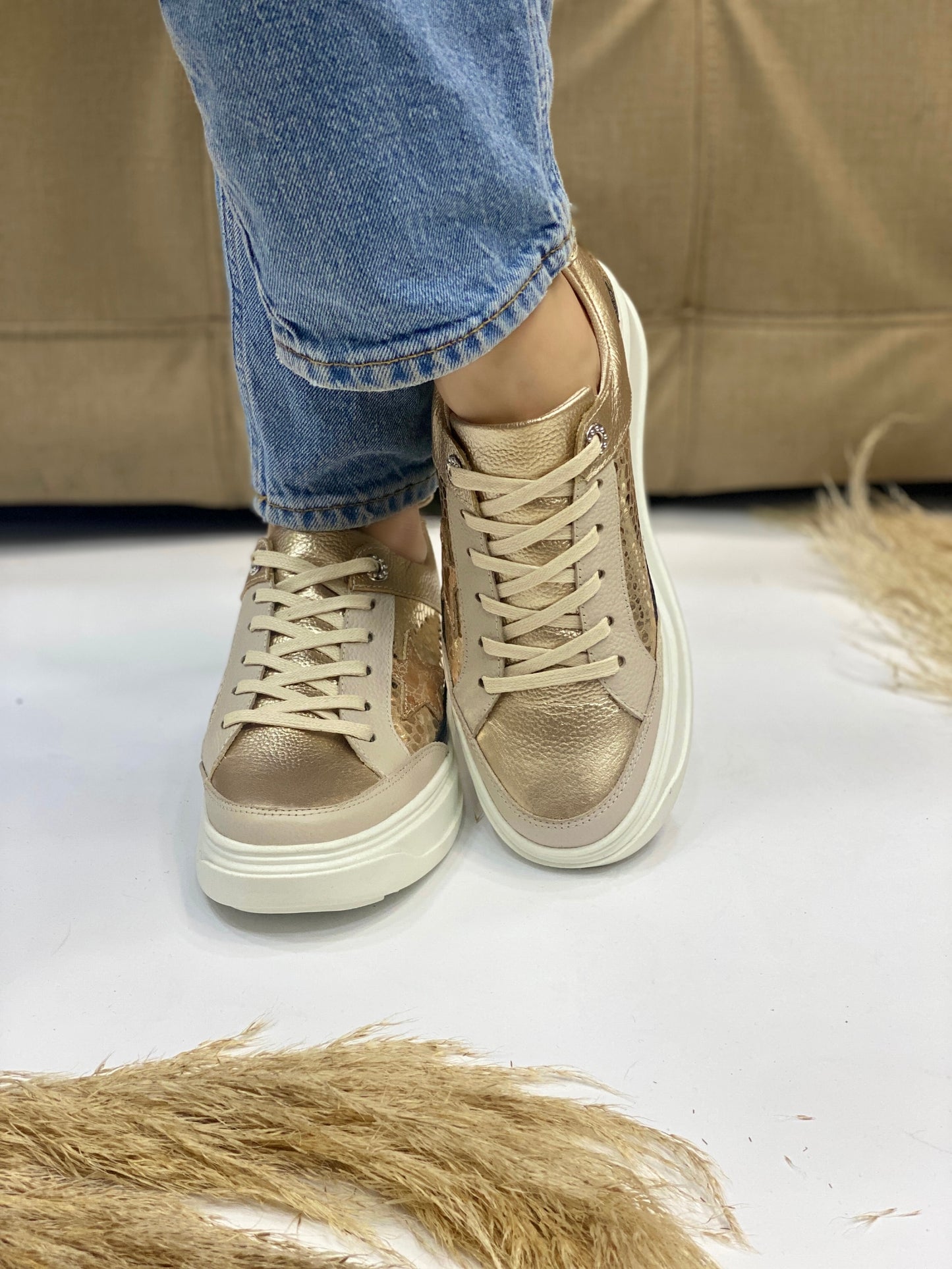 Sneakers Stars en Cuero
