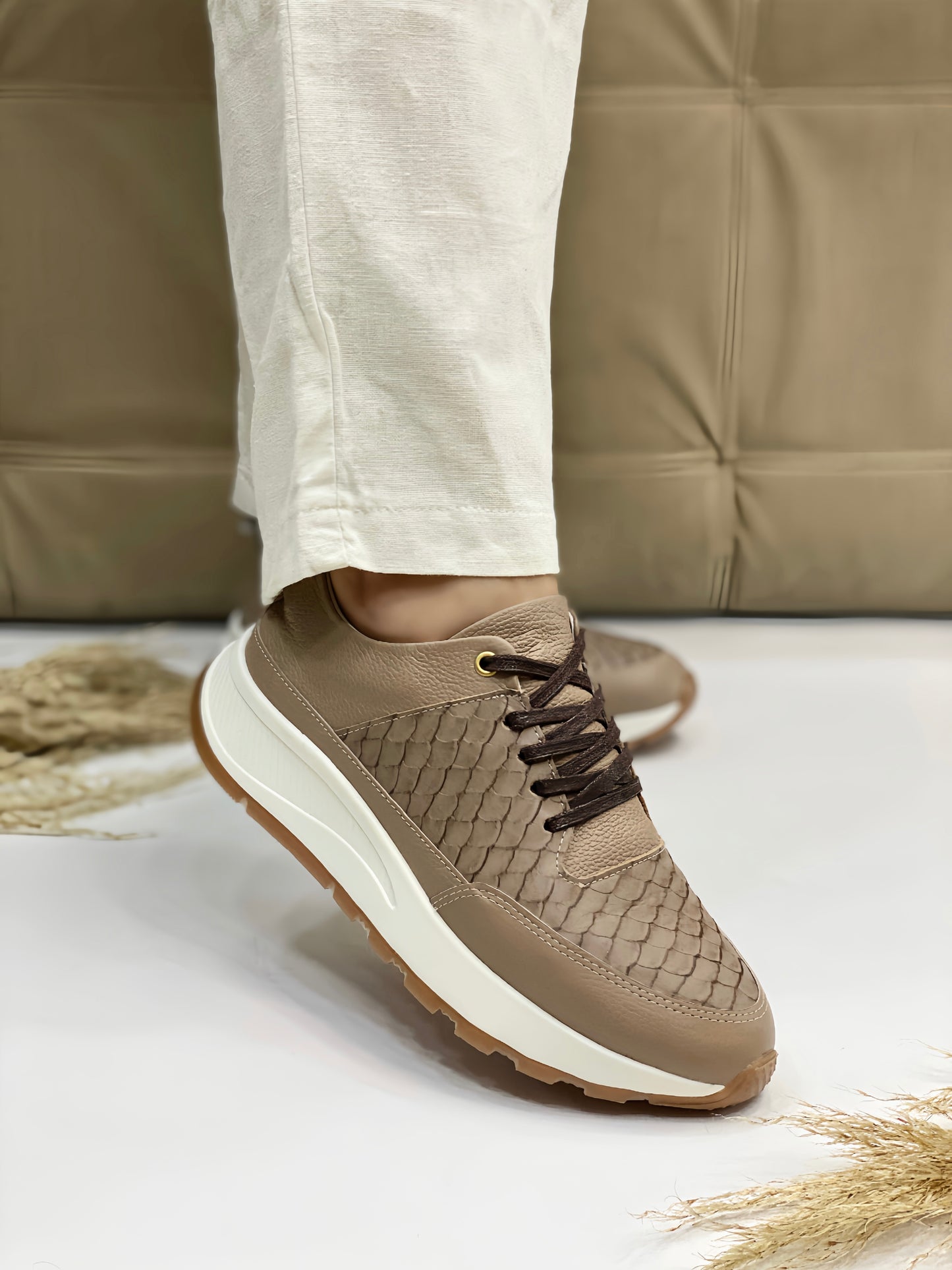Sneakers Sirena en Cuero