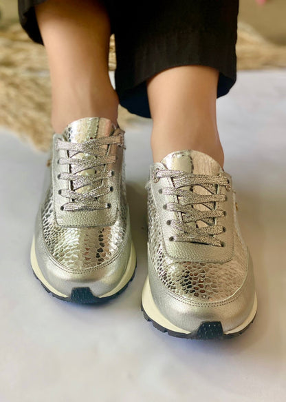 Sneakers Paris Plateado