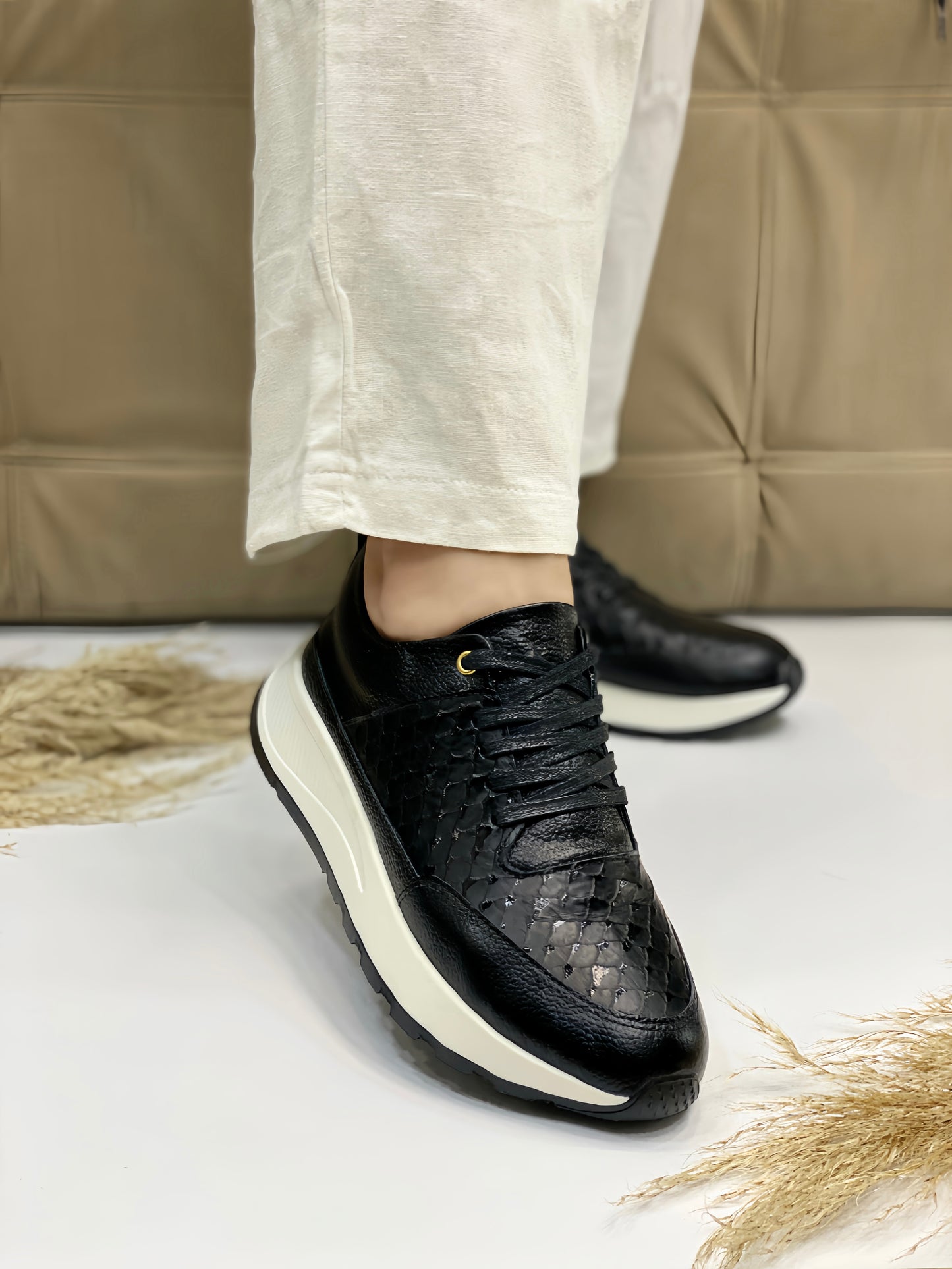 Sneakers Sirena en Cuero