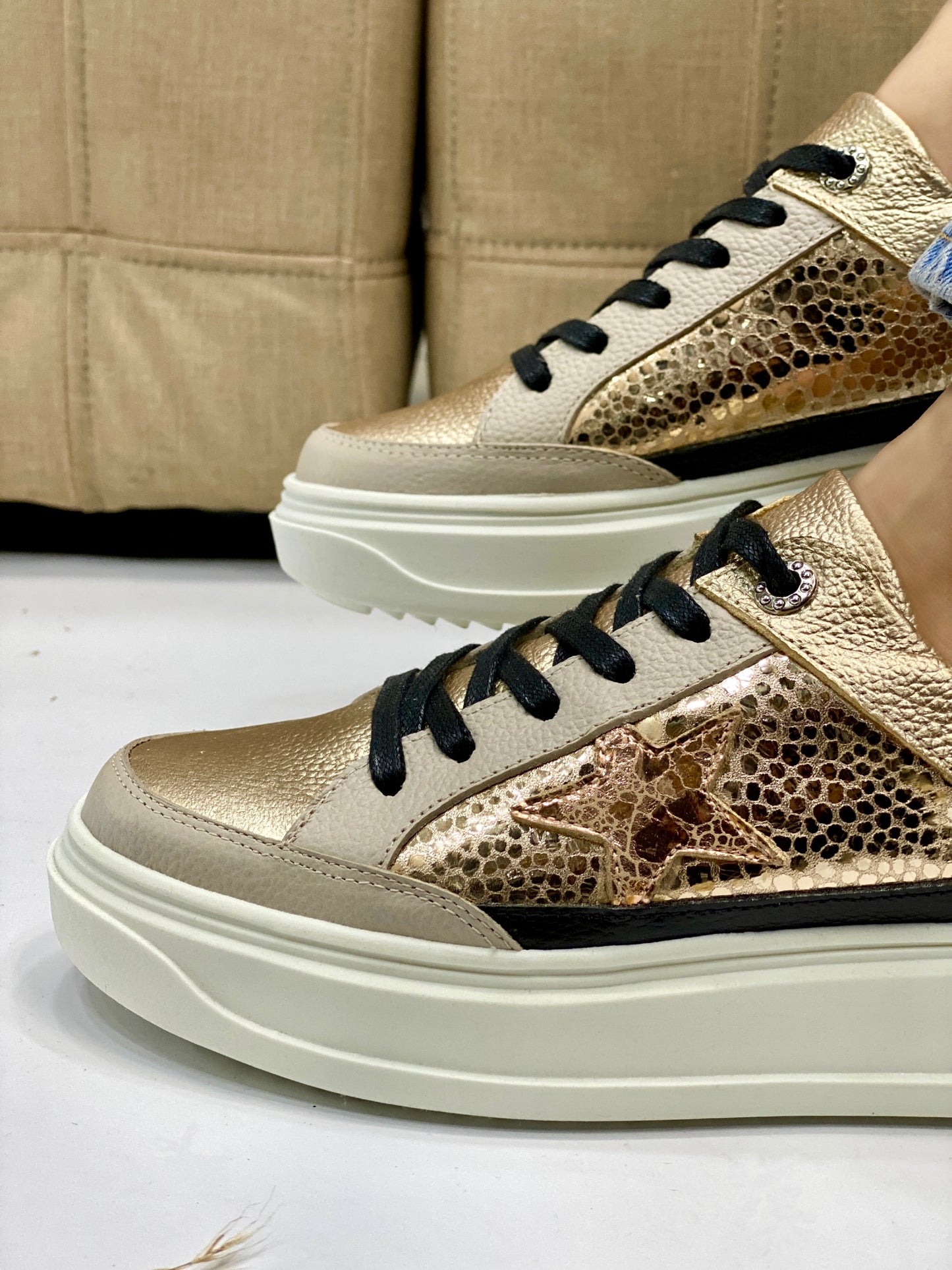 Sneakers Stars en Cuero