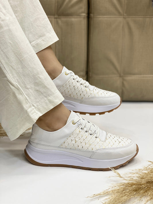 Sneakers Sirena en Cuero