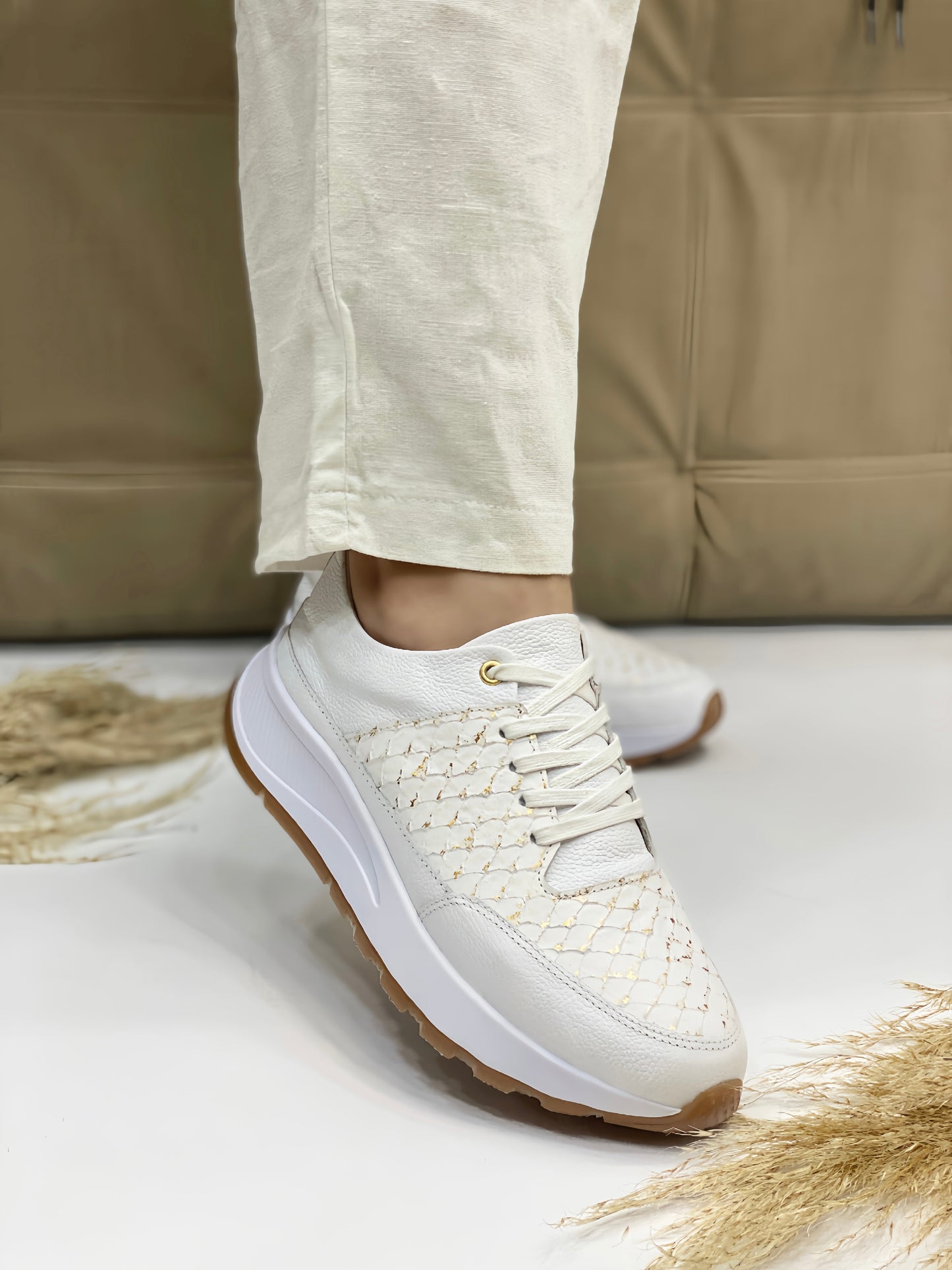 Sneakers Sirena en Cuero