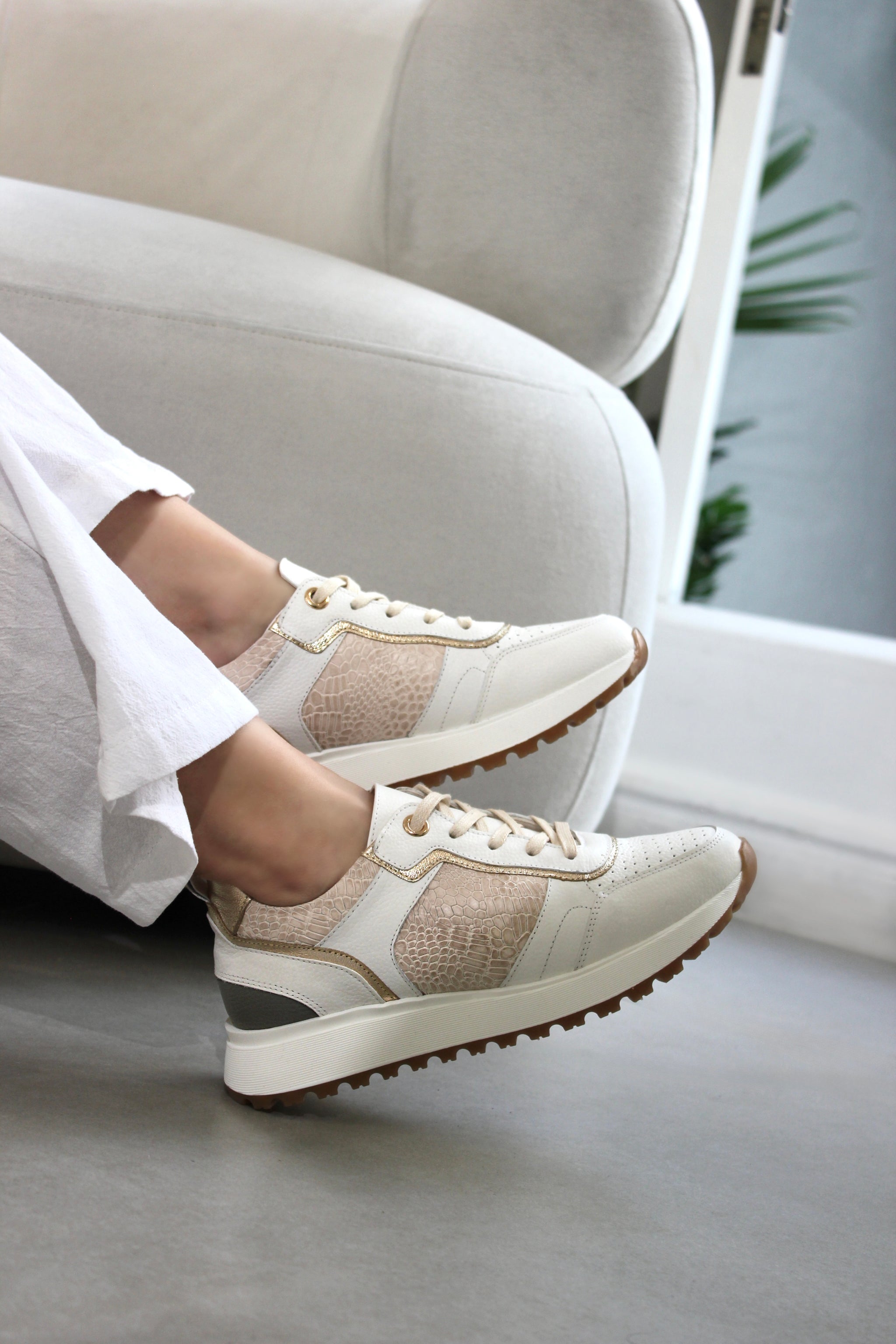 Sneakers Napoles en Cuero
