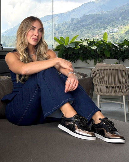 Sneakers Roma en Cuero