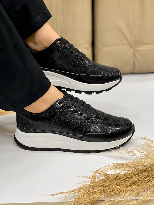 Sneakers Cuero Verona Negro
